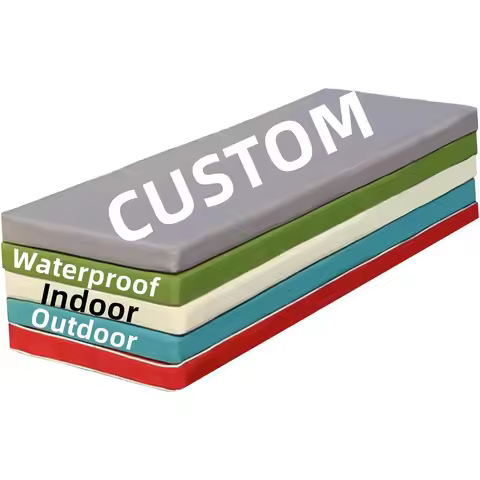 Custom Waterproof Indoor Outdoor Bench Cushions Bay Window Pads Long Mattress Garden Patio Chair Sof