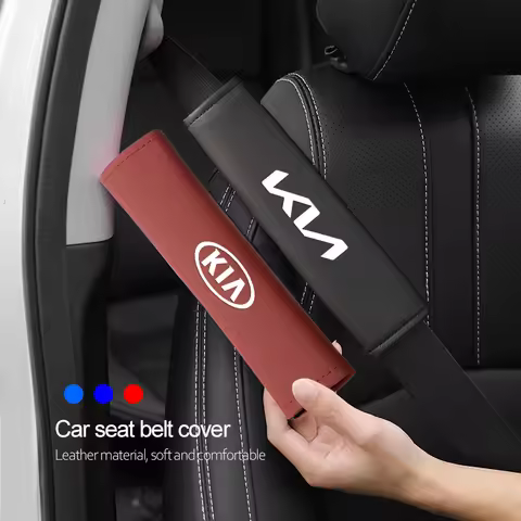 Car Seat Belt Cover Leather Shoulder Protection Cover For KIA K9 Sportage Niro Carnival EV6 EV9 EV3 
