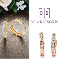 MATA Seven Row Eye Gold Clip Earrings / Gold Earrings / Korean fashion Earrings / Gold Earrings with