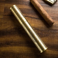 Lubinski Copper Sculpture Cigar Tube For 1 Cigar Case humidor