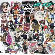 Combo of 30-60 waterproof silk-pressed Hip Hop Rapper stickers/Hip Hop Rapper stickers