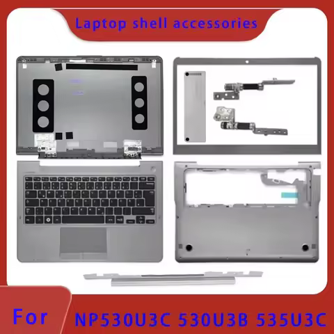 New OEM suitable for NP530U3C NP535U3C NP530U3B laptop LCD screen back cover, front panel palm rest 