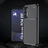 For Samsung Galaxy S24 FE 2024 Matte Carbon Fiber Phone Case Samsung S24 Galaxy S24FE S24fe Shockpro