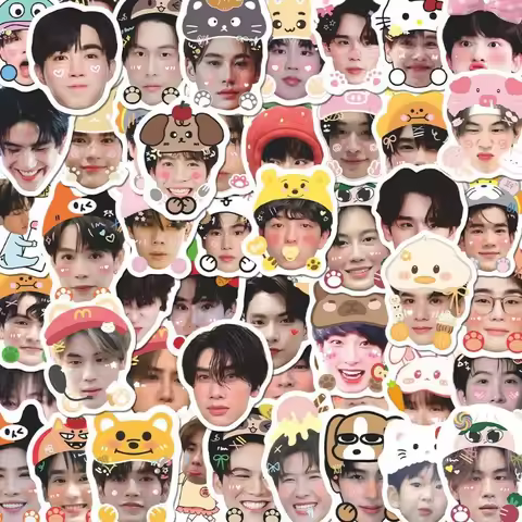 80PC/SET GMM Thai Male BL Cp Graffiti Profile Photo Stickers Firstkhaotung Zeenew Bounprem Jonngdunk