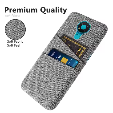 Nokia 7.2 Case For Nokia 7.2 6.2 5.3 4.2 2.2 2.3 8.3 5G Luxury Fabric Dual Card Phone Cover for Noki