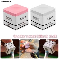 LEMONTRE Snooker Neutral Pool Chalk, Pink/Grey Square TP7500 Billiard Chalk, Professional Non-slip F