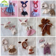 FORWDG แฟชั่น obitsu 11 ob11 สำหรับ Ob11 Gsc ชุดตุ๊กตาสัตว์ ชุดตุ๊กตาที่สวยงาม 16~17cmชุดตุ๊กตา เสื้