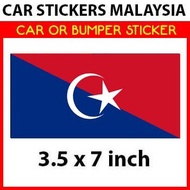 Car Sticker OR Bumper Sticker - Johor Bahru Flag District Sticker Bendera  Negeri Malaysia