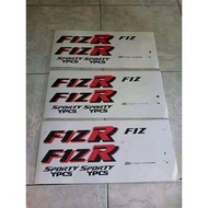 MERAH YAMAHA FIZ R MARLBORO MALBORO RED WHITE MOTORCYCLE BODY LIS STRIPING STICKERS F1ZR FIZR