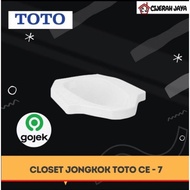 Toto CE7 White Squat Toilet Single Bowl Toilet TOTO CE 7/ TOTO CE - 7/