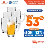 [NEW COLLECTION] Set of 6 Ocean Belly Mug 365ml glass cups - Guaranteed return if broken - Genuine