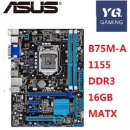 Asus B75M-A Desktop Motherboard B75 Socket LGA 1155 i3 i5 i7 DDR3 16G uATX UEFI BIOS Original Used Mainboard On Sale
