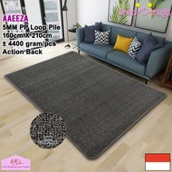 Karpet permadani polos alas lantai ruang tamu bulu kamar tidur minimalis 160 cm x 210 cm - NMs