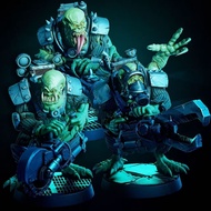 Warhammer Orc Mutant Orc War Chess 3D Printing 40K White Model JX2Q