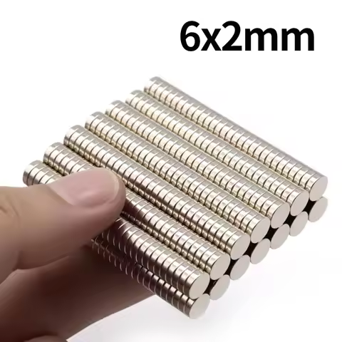 6x2mm Super Strong Neodymium Magnet N35 NdfeB Permanent Magnetic imanes Round Powerful Magnets Refri