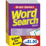 Brain Games Word Search Genuis 4-in-1 (Paperback) ISBN: 9555430917202