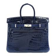 HERMES 愛馬仕 Birkin 25 Niloticus Lycee 女士 藍寶石