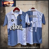 Choii Jersey Berkolar Lelaki Kanak Kanak Custom Name Team Wear Retro Jersey Collar Viral Ootd Murah Baju Raya Polo Shirt Short Sleeve Top Unisex Plus Size