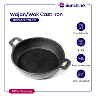 20 cm Cast Iron Frying Pan / Wok Pan / Frying Pan
