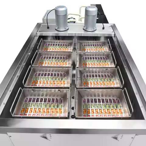 New High 8-Mold CE Certified Air-Cooled Ice Cream Popsicle Machine Milk Fruit Raw Material 110V/220V