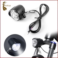 [kokiya] E-Bike Headlight 12V 24V 36V 48V, Front Light LED Lamp Horn for Electric Bicycle E-Bike e-S