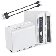 VILTROX NP-F970 Battery 2 Packs, Replacement for Sony NP-F550 F570 F750 F770 F950 F960 F970, Compati