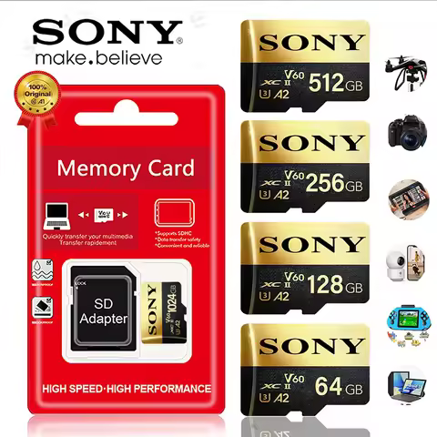 Sony-New Micro TF SD Card 1TB High Speed Memory Card 512GB 256GB 128GB 64GB Class TF Card for Drone 