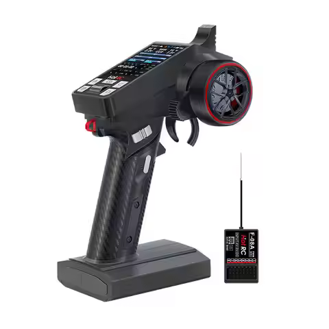 HOTRC Ct-8A CT-8B 8-Channel 2.4gHz FHSS Radio Transmitter with F08A Receiver Color Screen For RC Dri