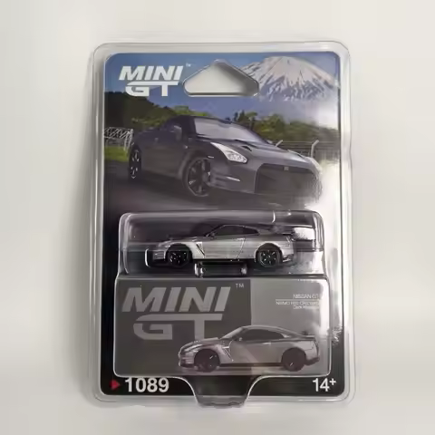 MINI GT 1:64 #1089 NISSAN GTR R35 Grey, Alloy Die-cast Car Model