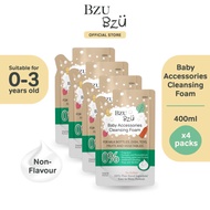 ❤BZU BZU Baby Accessories Foaming Cleanser Refill Non-Flavour (400ml x 4)▼