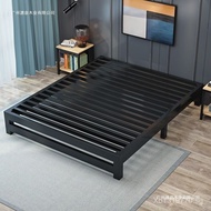 Thickened Bed Frame Iron Bed Without Headboard Iron Art Bed Slats Tatami Iron Frame Bed Reinforced D