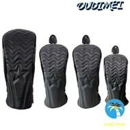 OUDIMEI Golf Wood Cover, Dustfroof Waterproof Golf Headcover, Protective Cover PU Leather Hybrid 2 C