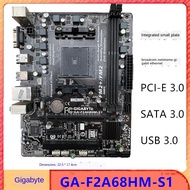 Gigabyte Used GA F2A68HM S1/DS2 M-ATX AMD A68/DDR3/64G/Double Channels/USB3.0/STAT3.0/SSD/New/Can support X4 880K A10 7890K Socket FM2+