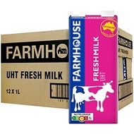 Farmhouse UHT Fresh Milk 1Ltr x 12 Packets (Bundle of 2) (BBD: Jan 2025)