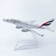 Emirates Airlines Airbus 380 Aircraft Model 16cm Diecast Metal A380 Aviation Plane Ornament Collecti