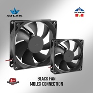 Adlink / Coolman 120MM / 80MM Non RGB Fan Black Case Fan