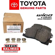 ORIGINAL TOYOTA FRONT BRAKE PAD SET WIGO G 2012-2022 04491-BZ020 GENUINE