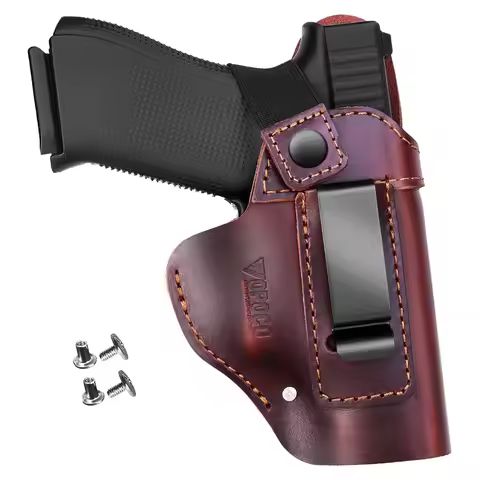 IWB/OWB Holsters for Concealed Carry Leather Gun Holster for Men Fits Glock 19/43 P365/P320 Gun Hols