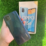 second Oppo A15s 4/64 hitam 