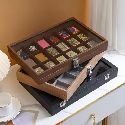 Lighter Storage Box Lighter Holder Display Box Windproof Lighter Display Stand Transparent With Lid 