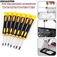 EUCALYTUSS Disassembly Repair Tools, With Hole Plastic Torx Screwdriver, Practical T3/T4/T5/T6/T7H/T