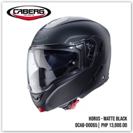 CABERG Horus Matte Black Flip Up Helmet (M-XL) (Made in Italy) (DCAB-00065)
