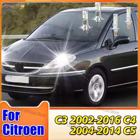 C4 2/4x High Low Beam Headlights For Citroen C3 2002-2016 C4 2004-2014 C5 2004 2005 2006 2007 2008 L