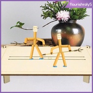 [Flourishroly5] Wooden Fencing Puppets Game Fun Desktop Thread Puppet Game for Children Kids