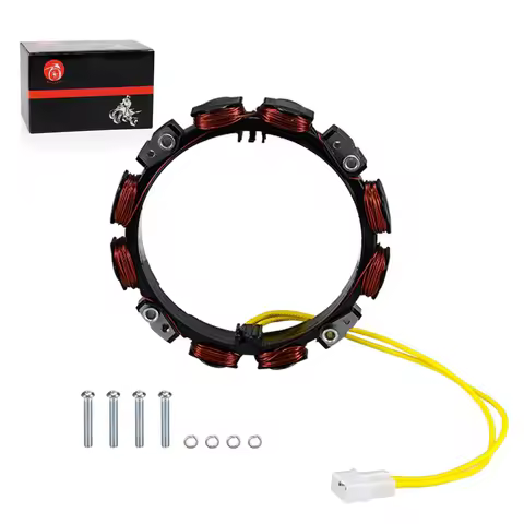 Alternator Stator Coil 2Pin For Briggs & Stratton Engines 10-16 Amp 592830 Replaces for OEM 592830 6