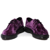 Dr Martens 1461 Purple Crushed Velvet Shoes 全新 馬丁