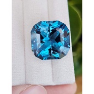 24.02 Carat London Blue Topaz Cushion Style Beautiful Dark Color Very Good Light. 8 Pieces Per Table