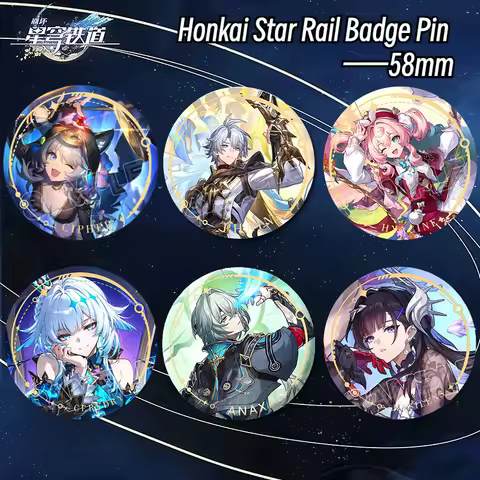 Games Honkai Star Rail Badge Phainon Hyacine Anaxa Castorice Cipher Mydei Aglaea Hysilens Cerydra Bu