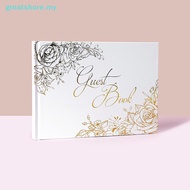 greatshore   Wedding Guest Book Guest Sign In Book Guestbook For Reception, Engagement, Anniversary 