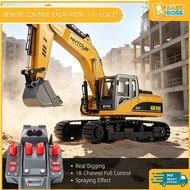 BabyBoss 1:14 Scale Remote Control Excavator 18 Channel with Metal Shovel